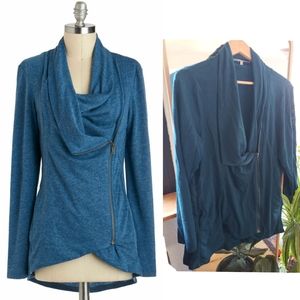 Modcloth Airport Greeting Xardigan  Plus Size 2x Teal Blue